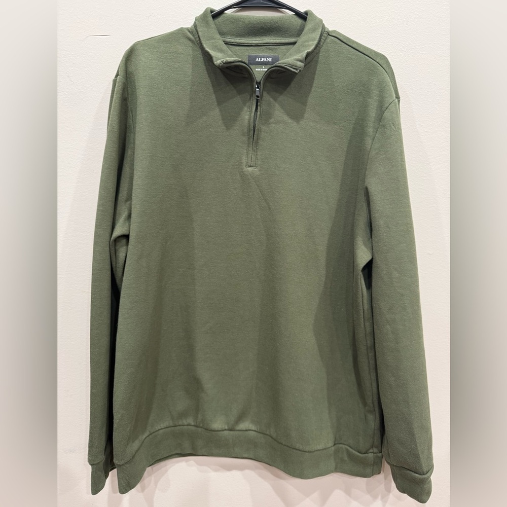 Alfani Quarter-Zip Polo Sweater